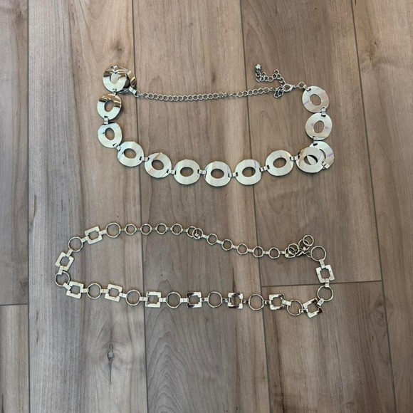 The Unbranded Brand Accessories - Y2K party silver metal belly chains cute for pool party club